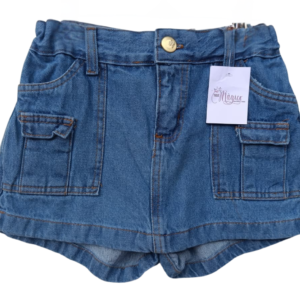 Falda-Short Denim Cargo "Urban Style"