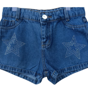 Short Denim "Star Bright" con Apliques