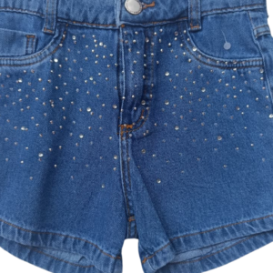 Short Denim "Starlight" con Brillos