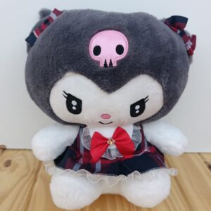 Peluche Kuromi "Plaid Style" con Vestido